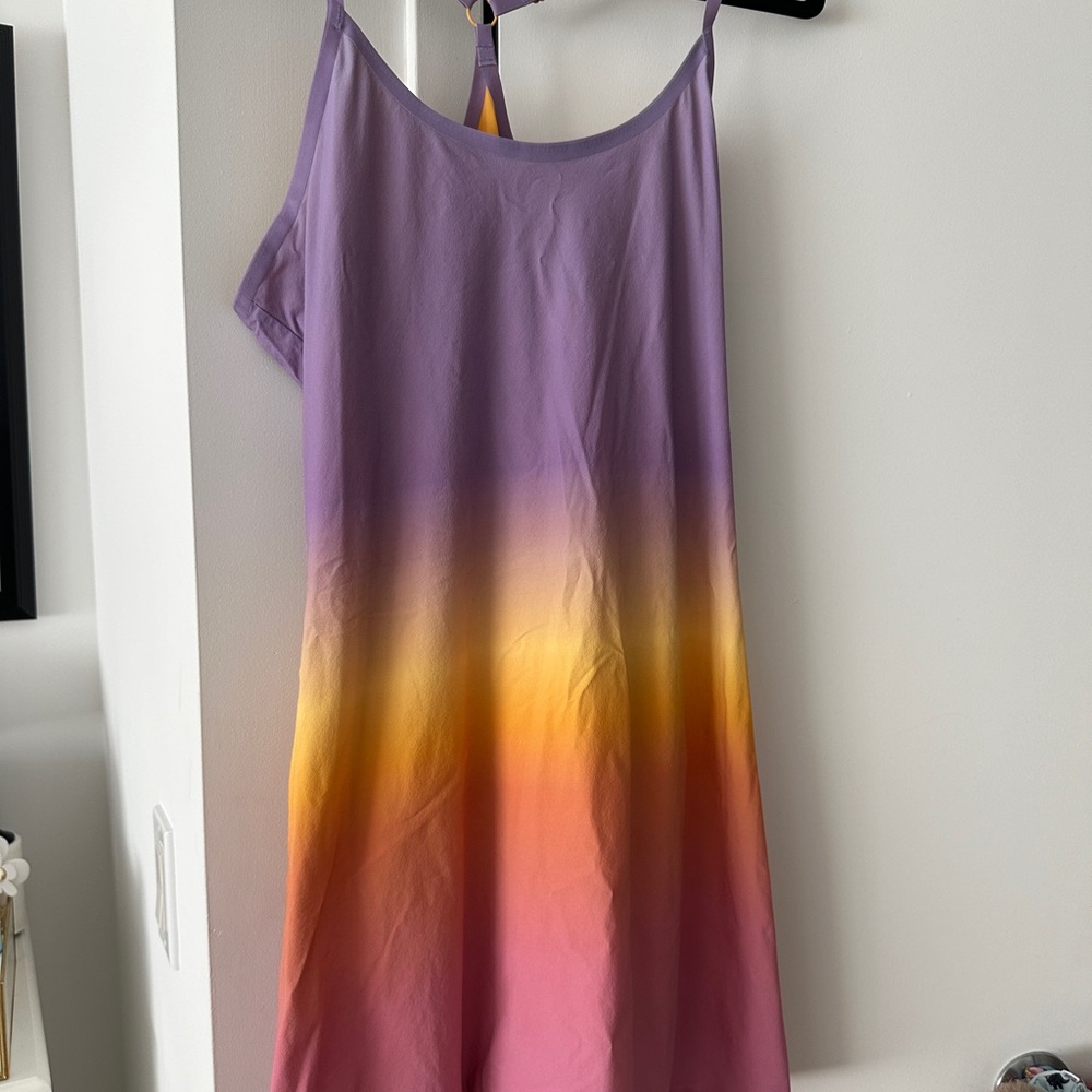 Outdoor Voices Multi Ombre Exercise Dress, Large.